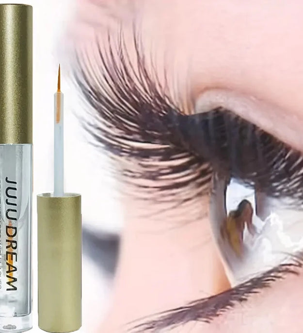 Natural Dense Eyelash Essence - Nourishing formula to plump and curl eyelashes, eye makeup gel mascara