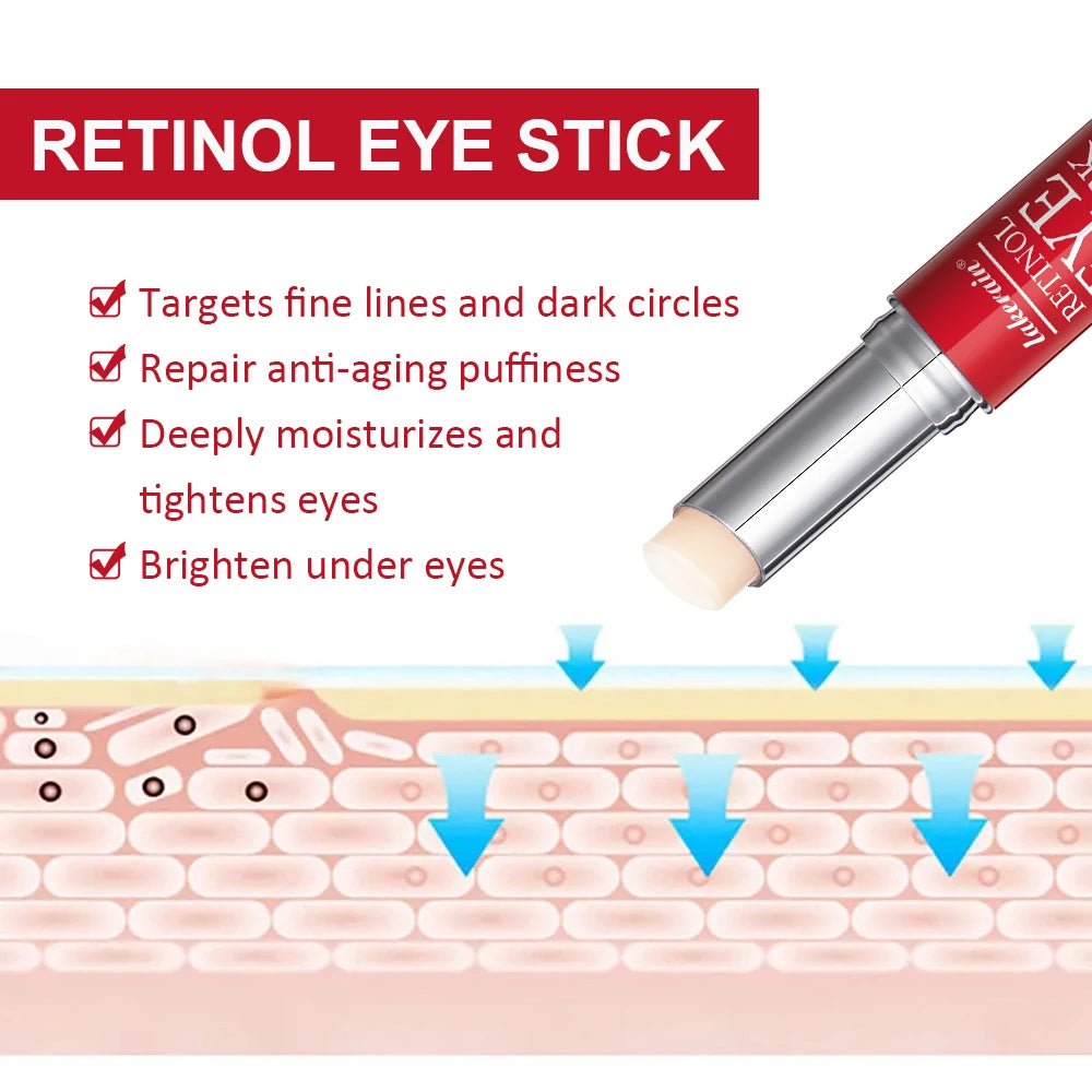Retinol Eye Cream Lightening Dark Circles Firming Skin Instant Eye Repair Serum Stick for women Women Eyes Care - BlissFully