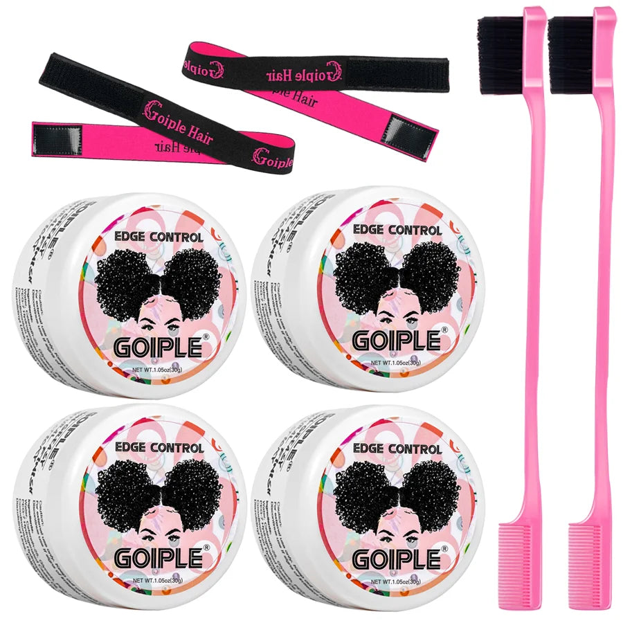 GOIPLE 30G Edge Control for 4C Curls Hair Styling Cream Tames Broken and Fix Bang Pomade Mini Small Hair Gel - BlissFully
