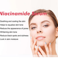Peach 70% Niacinamide Facial Serum Fade Melanin Moisturzing Shrink Pores Smooth Brightening Skin Care Dark Spot Remover Serum - BlissFully