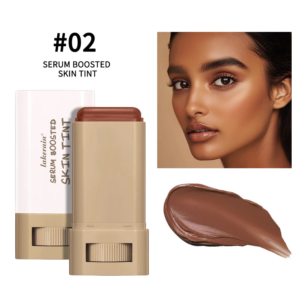 Skin Tint Stick Waterproof Nourishing Solid Tinted Serum Foundation Skin Tint Balm Face Tinted Face Contour Stick Makeup - BlissFully