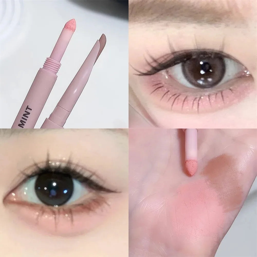 Double-end Lying Silkworm Eyeliner Pencil Diamond Glitter Matte Aegyosal Pen Brightening Cream Shadow Highligher Eye Makeup