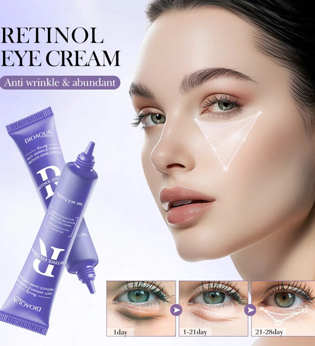 BIOAQUA Retinol Eye Cream Anti Dark Circles Remove Eye Bags Anti-puffiness Firming Repairing Moisturizing Eyes Skin Care