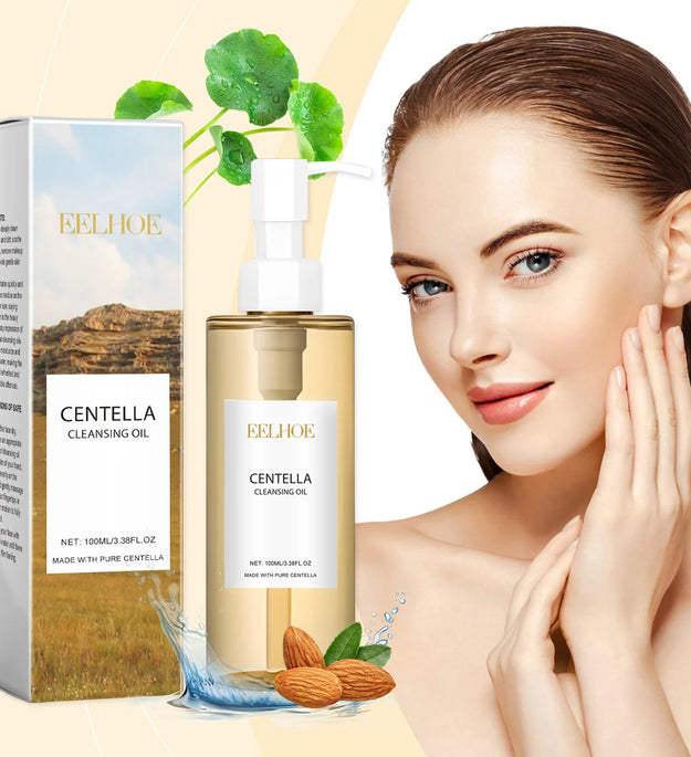 EELHOE Centella Cleansing Oil Facial Makeup Remover Moisturizing for Face Shrink Pores Removal Cleansing Oil Sensitive Skin Care - BlissFully