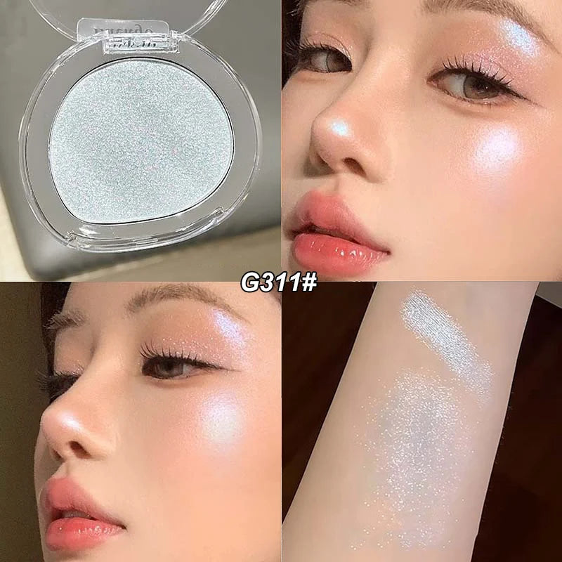 6 Colors Rose Diamond Highlighter Powder Palette Glitter Brighten Gloss Makeup Ultra-concentrated Glitter Face Contour Cosmetics