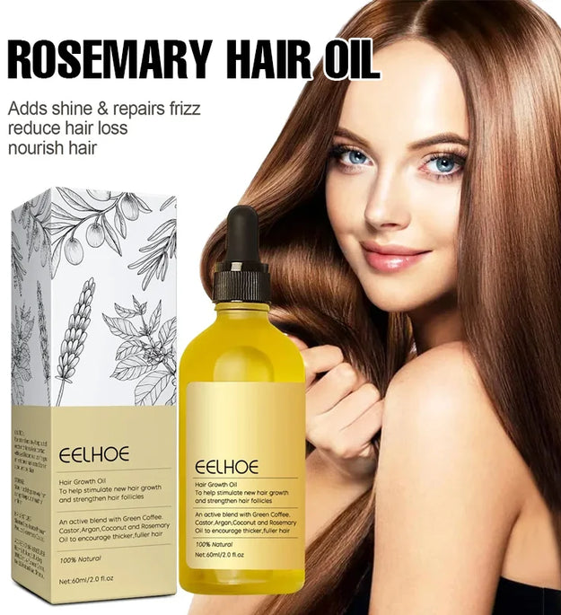 60ml Rosemary Dense Hair Essential Oil Veganic Lavender Repair Hairs Damage Prevent Hair Loss Smooth Hairs Nourish Hair Care Oil