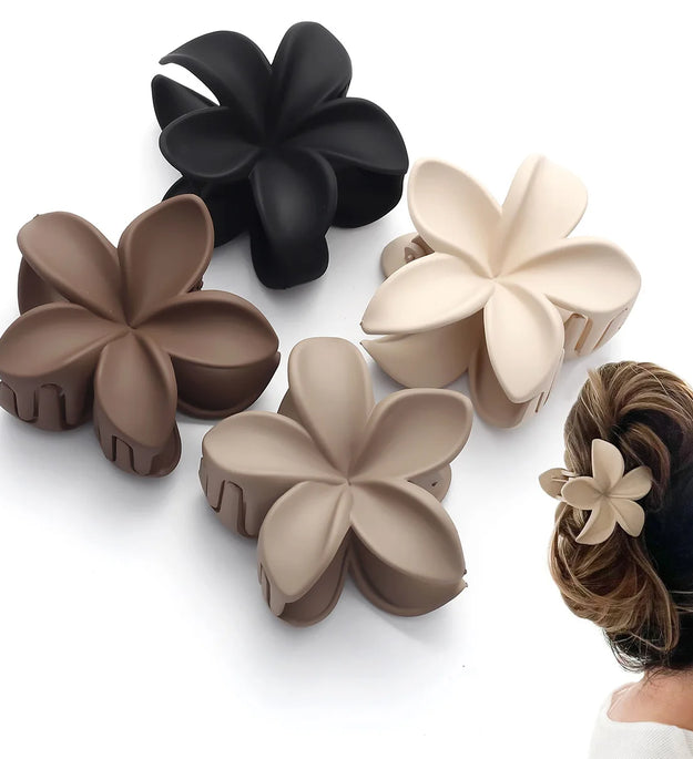 Large Flower Claw Clips For Women Fashion Hair Claw Hair Clamps Girls Matte Hairpins Sweet Headwear Barrette Hair Accessories
