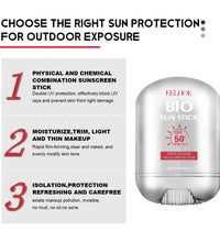Sunscreen stick Body Face Spf 90+ UV Protective Cream Sunburn Repair Cream Sun Block Isolation Cream Moisturizing Skin Care - BlissFully