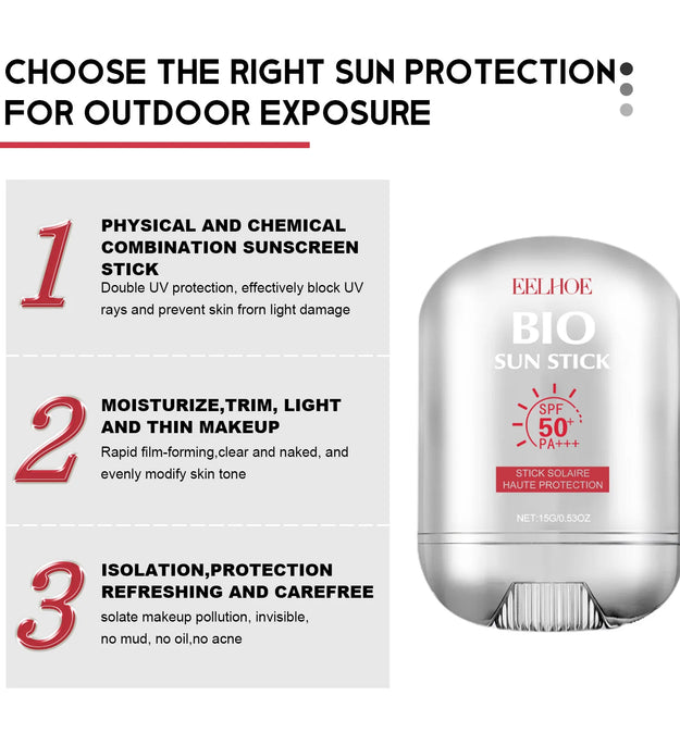 Sunscreen stick Body Face Spf 90+ UV Protective Cream Sunburn Repair Cream Sun Block Isolation Cream Moisturizing Skin Care - BlissFully