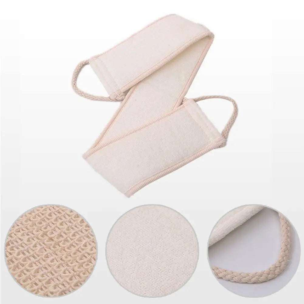 Soft Exfoliating Loofah Bath Shower Body Scrubber Unisex Massage Spa Scrubber Sponge Back Strap Body Skin Health Cleaning Tools
