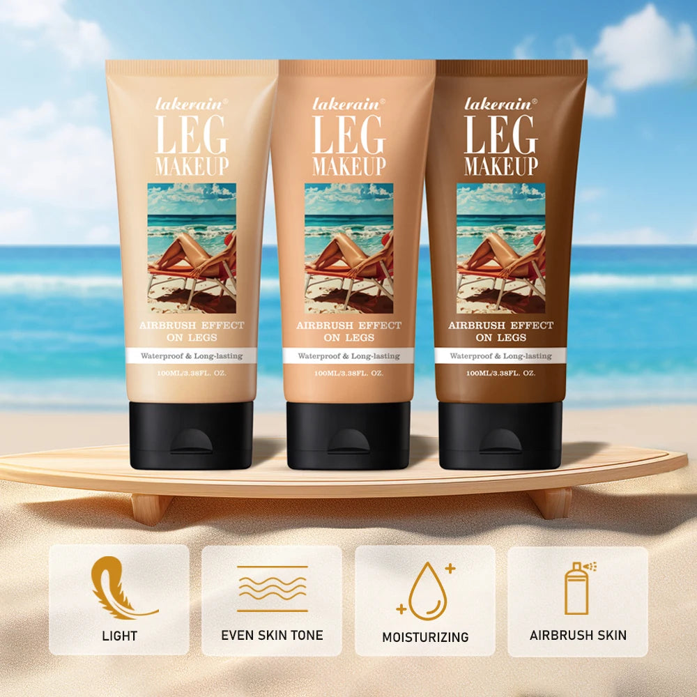 100ml Leg Makeup Long-lasting Waterproof And Anti-Transfer Concealer Even Skin Tone Wheat Tan Brown Liquid Foundation - BlissFully