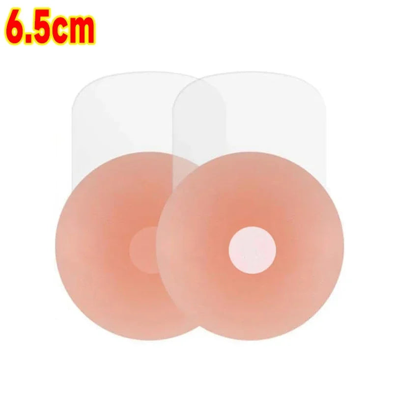 4PCS Women Lift Up Invisible Reusable Self Adhesive Silicone Breast Lift Tape Nipple Cover Chest Paste Push Up Party Dress Bras