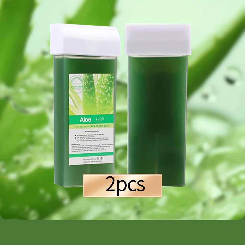 Painless Hair Removal Wax Cartridge Depilatory Wax Warmer Lavender Roll on Wax Wax Roller Refill For Bikini Body Hair Removal