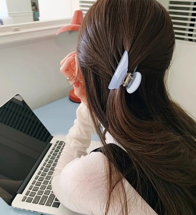 Elegant Acetate Hair Claw Medium Size Sweet Hair Clip Shark Clip Women Hair Accessories Headwear