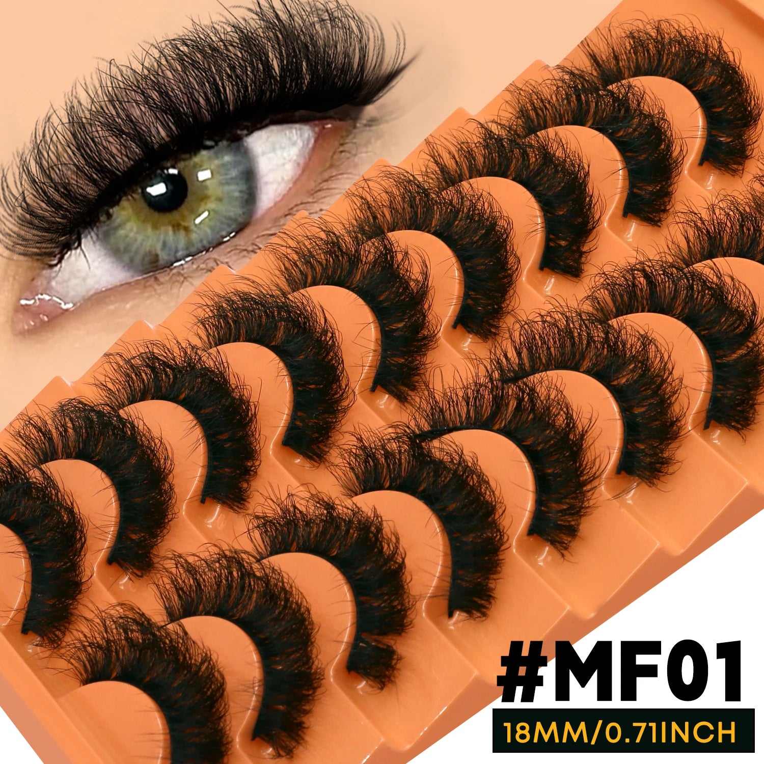 VELTRINAY Cat Eye Lashes False Lashes 3D Faux Mink Lashes Fluffy Volume Strip Lashes Cat Eyelashes Lashes Fake Eyelashes Makeup