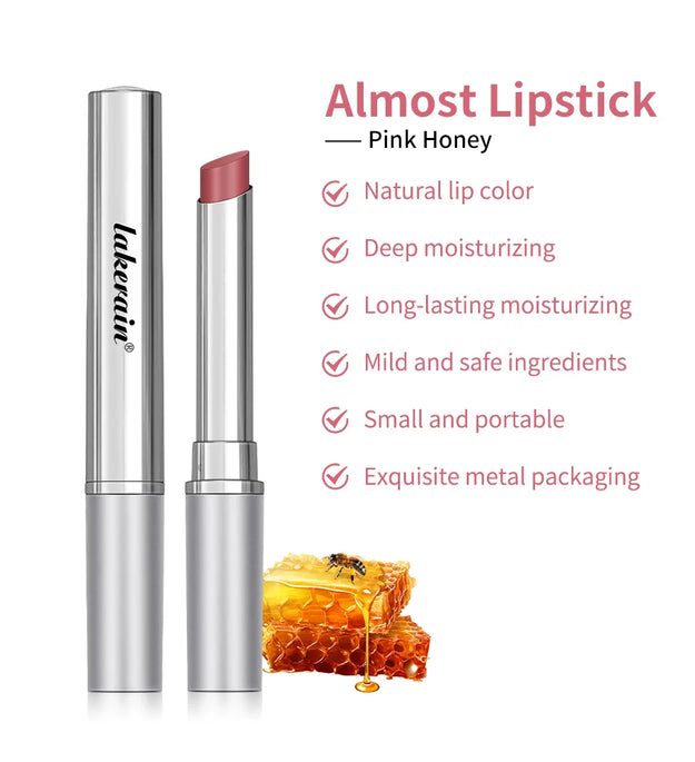 Pink Honey Almost Lipstick Tinted Lip Balm in Black Honey Powerful Lip Repulper Remove Dark Lips Lipbalm Exfoliating for Lips