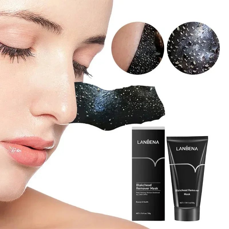 LANBENA Remove Blackhead Mask Shrinking Pore Deep Cleaning Mask Improve Rough Skin Acne Treatment Skin Brighteing Care Beauty - BlissFully