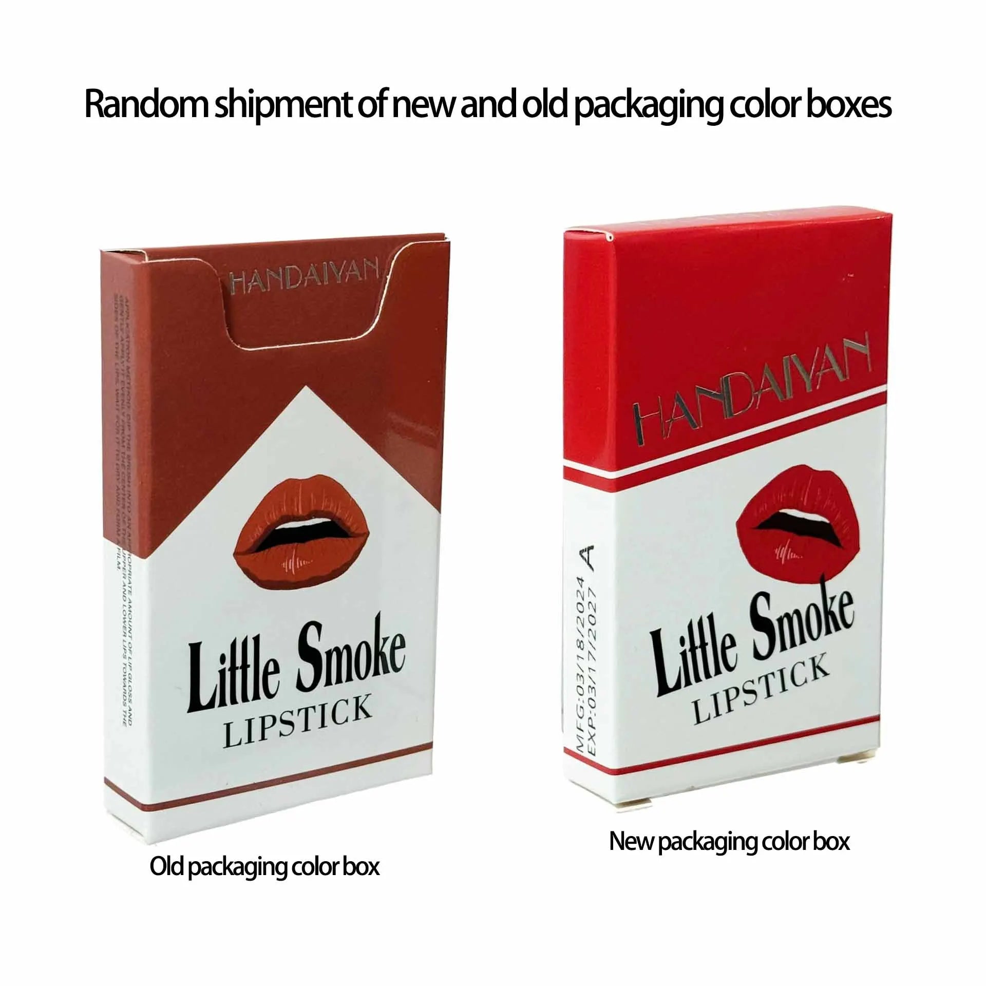 Handaiyan matte lipstick 4pcs/set velvet small cigarette lipstick set that is not easy to fade