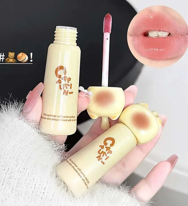 Cute Cat Lip Gloss - Moisturizing Smooth and Long-lasting Lip Glaze - 4 Shades Easy to Apply Lip Stain for Beginners