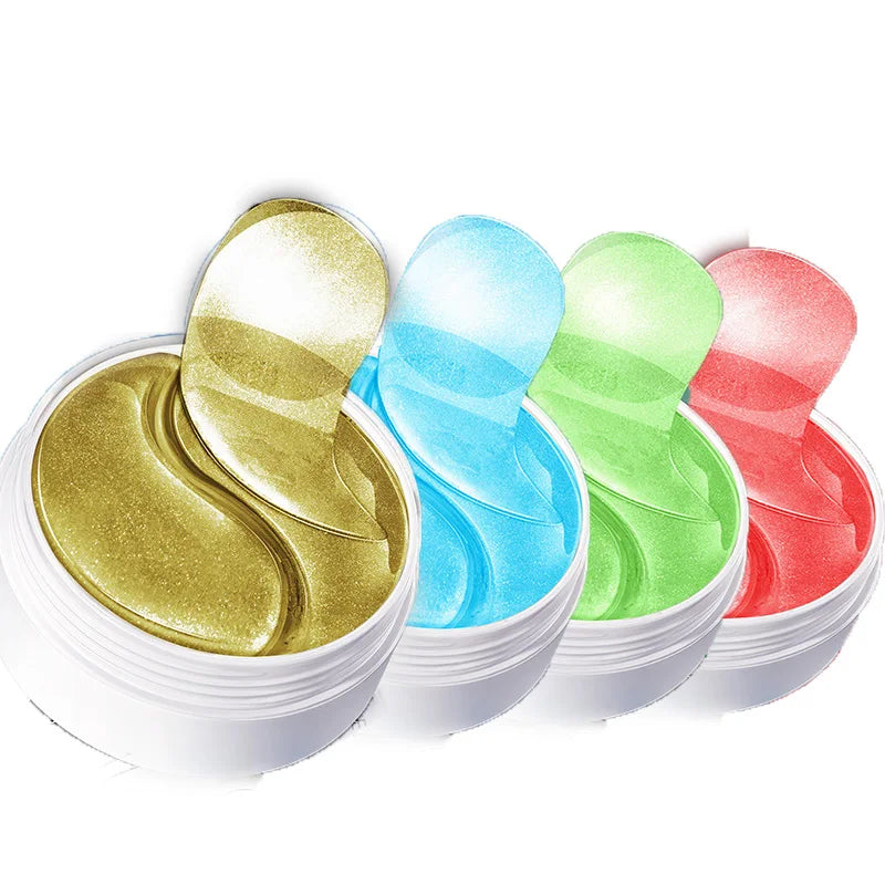 240pcs=120pairs Eye patches Hyaluron Acid & Gold & Seaweed & Black Pearl Hydrating Moisturizing Crystal Collagen Gel Eye Mask