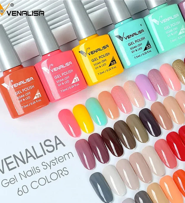 Luxury Color Nail Gel Venalisa Gel Nail Polish Lacquer Soak Off UV LED Long Lasting Nail Gel Varnish Good Price Super Gel Polish