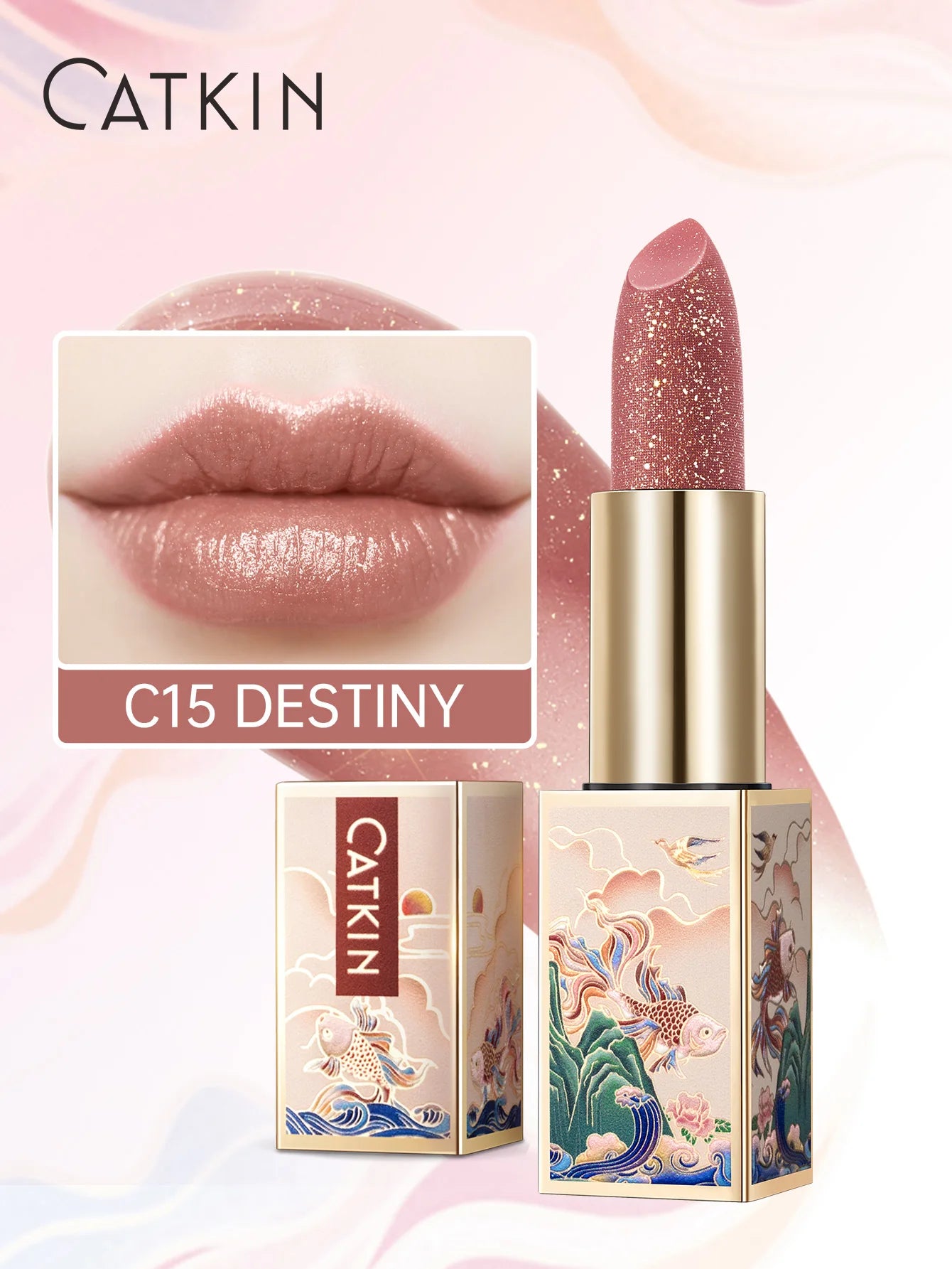 CATKIN SPARKLING LIP BALM MOONLIGHT COLOR-CHANGING LIP STICK - NEW SERIES