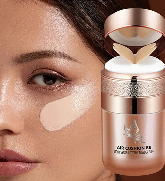 Air Cushion BB Cream Butterfly Powder Puff Moisturizing Foundation Concealer Whitening Oil-control Waterproof Makeup Cosmetics