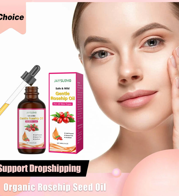Rosehip Oil for Face Organic Anti-Aging Acne Scar Treatment Fade Fine Line Lifting Firming Moisturizer Wrinkle Reduction Essence