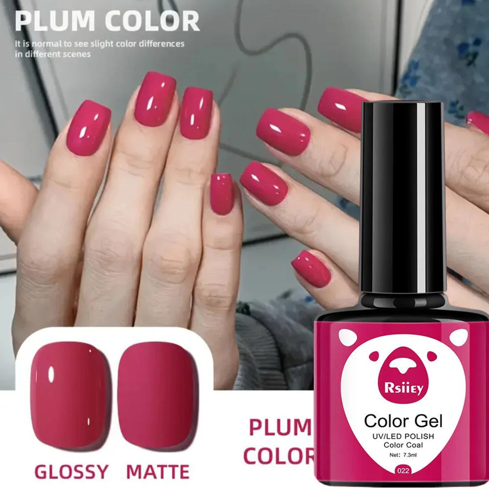 1pcs 7.3ml White Gel Nail Polish French Manicure Gel Polish Semi Permanent Soak Off UV Gel Varnish Base Top Coat Winter Nail 105