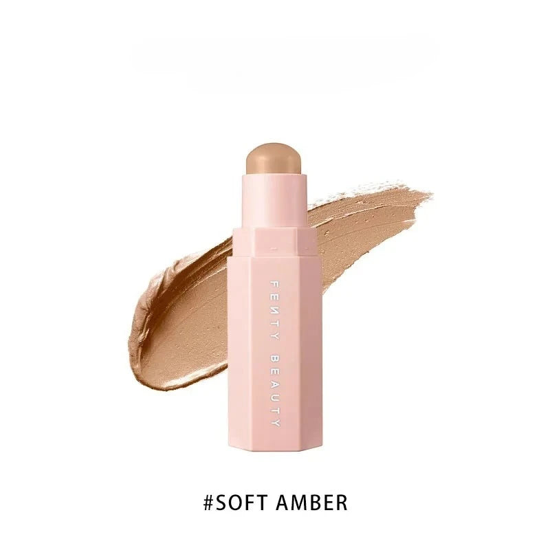 Fenty Beauty Multi-color Contour Stick Concealer Facial Matte 3D Diamond Highlight Non Fading Water Gloss Lip Glaze Gloss Makeup