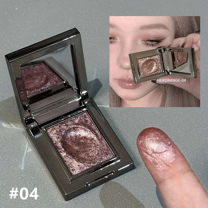 Chameleon Dark Green Eyeshadow Palette Fine Easy-To-Apply Sparkling Pearlescent Mashed Potato Eye Shadow Brightening Makeup