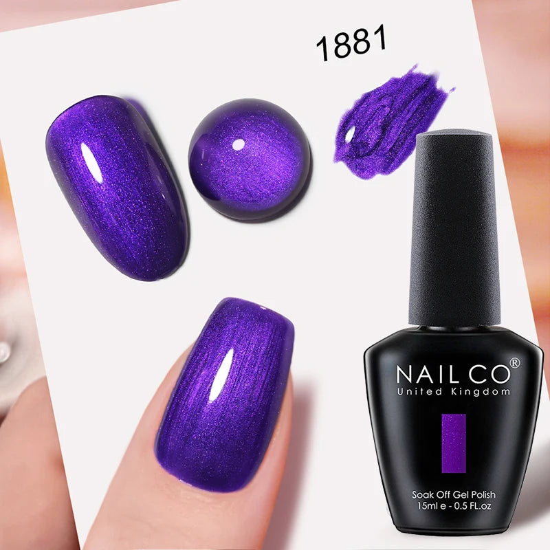 NAILCO 15ml Hema/TPO Free UV Gel Nail Polish Nail Art Manicure Nail Professionals Base Top Varnish Semi Permanent Vernis Nail