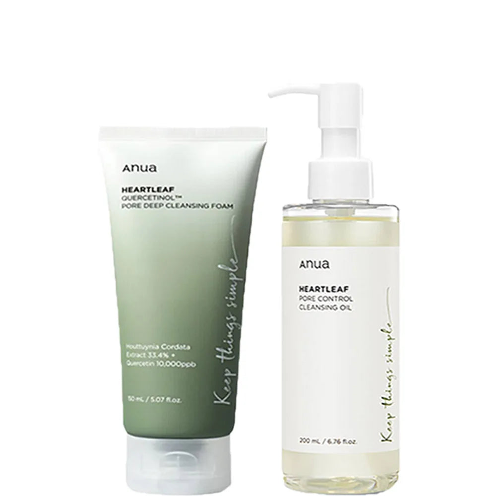 Anua Skincare HeartLeaf 77 Toner Moisturizing Pore Cleansing Oil Exfoliating Oil Control Quercetin Face Wash Deep Cleansing - BlissFully