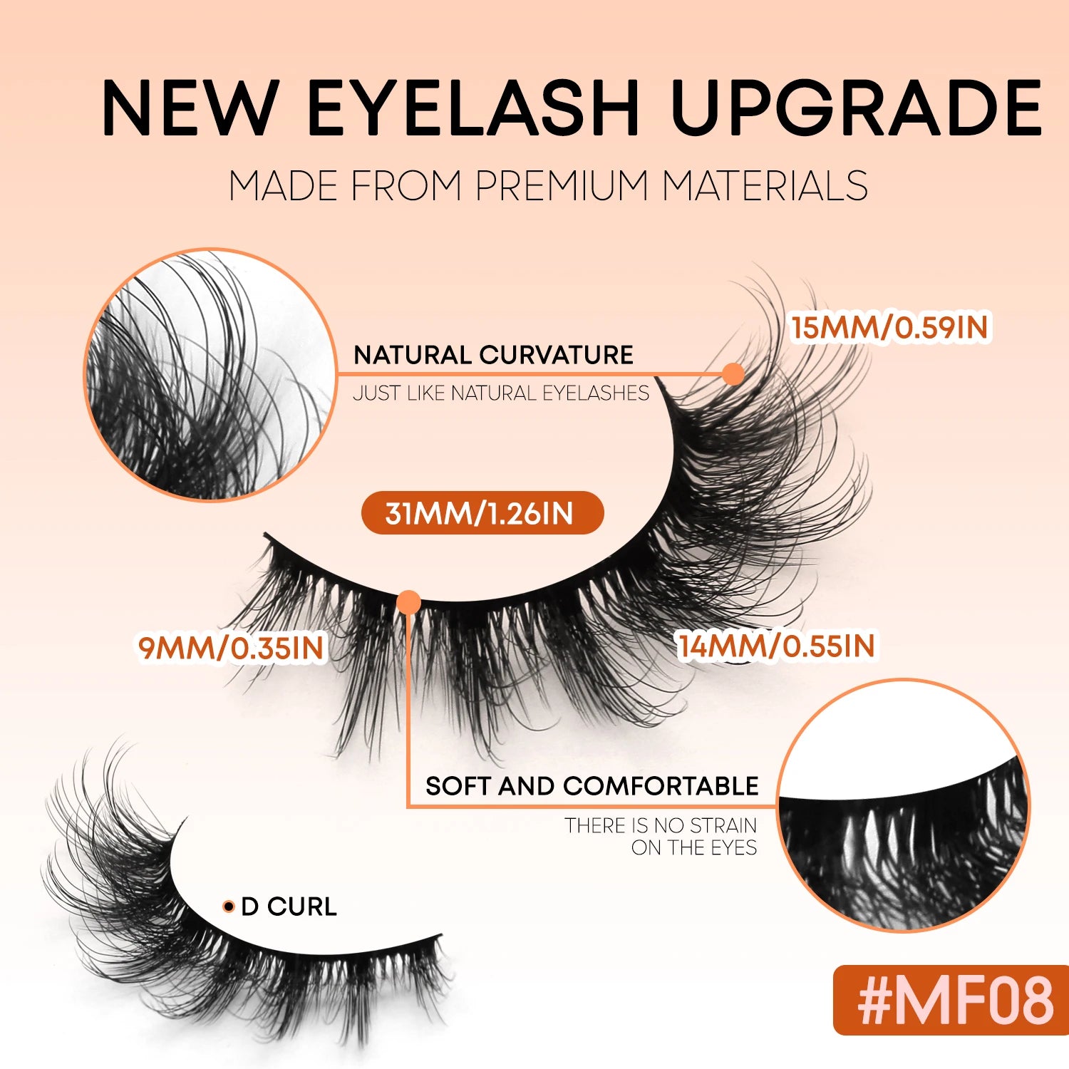 VELTRINAY Cat Eye Lashes False Lashes 3D Faux Mink Lashes Fluffy Volume Strip Lashes Cat Eyelashes Lashes Fake Eyelashes Makeup