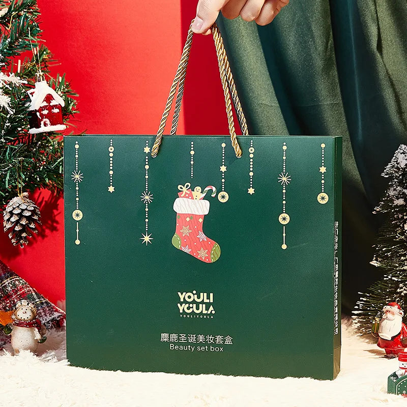 Christmas Makeup Gift Set for Women Full Kit Eyebrow Pencil Powder Lipstick Lip Gloss BB Cream Mascara Concealer Cosmetics Box