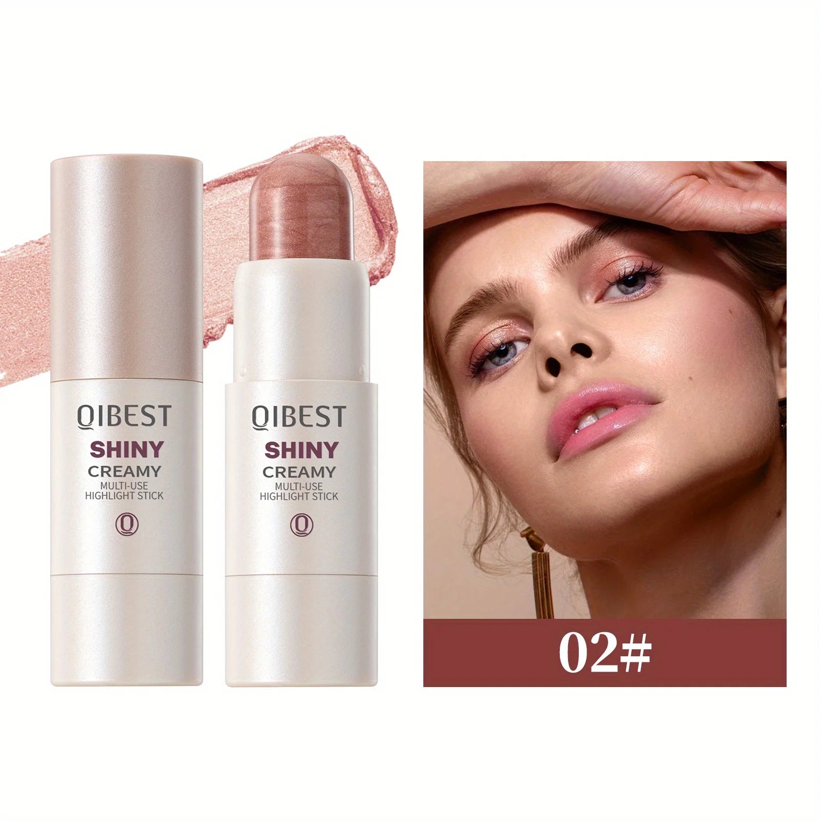 Highlight stick Clear and smart,water-sensitive face brightening and grooming,pearlescent fine flash three-dimensional highlight