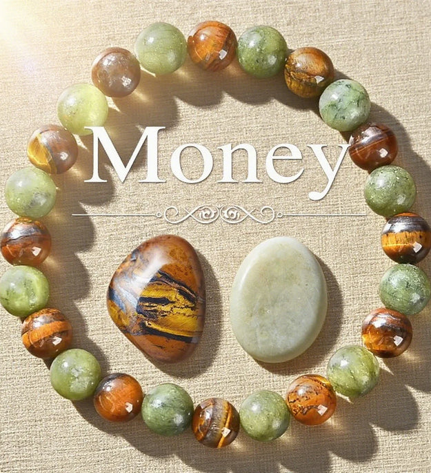 Prosperity and Abundance Healing Bracelet - Relaxing Bracelet to Enhance Personal Success Power and Health - BlissFully