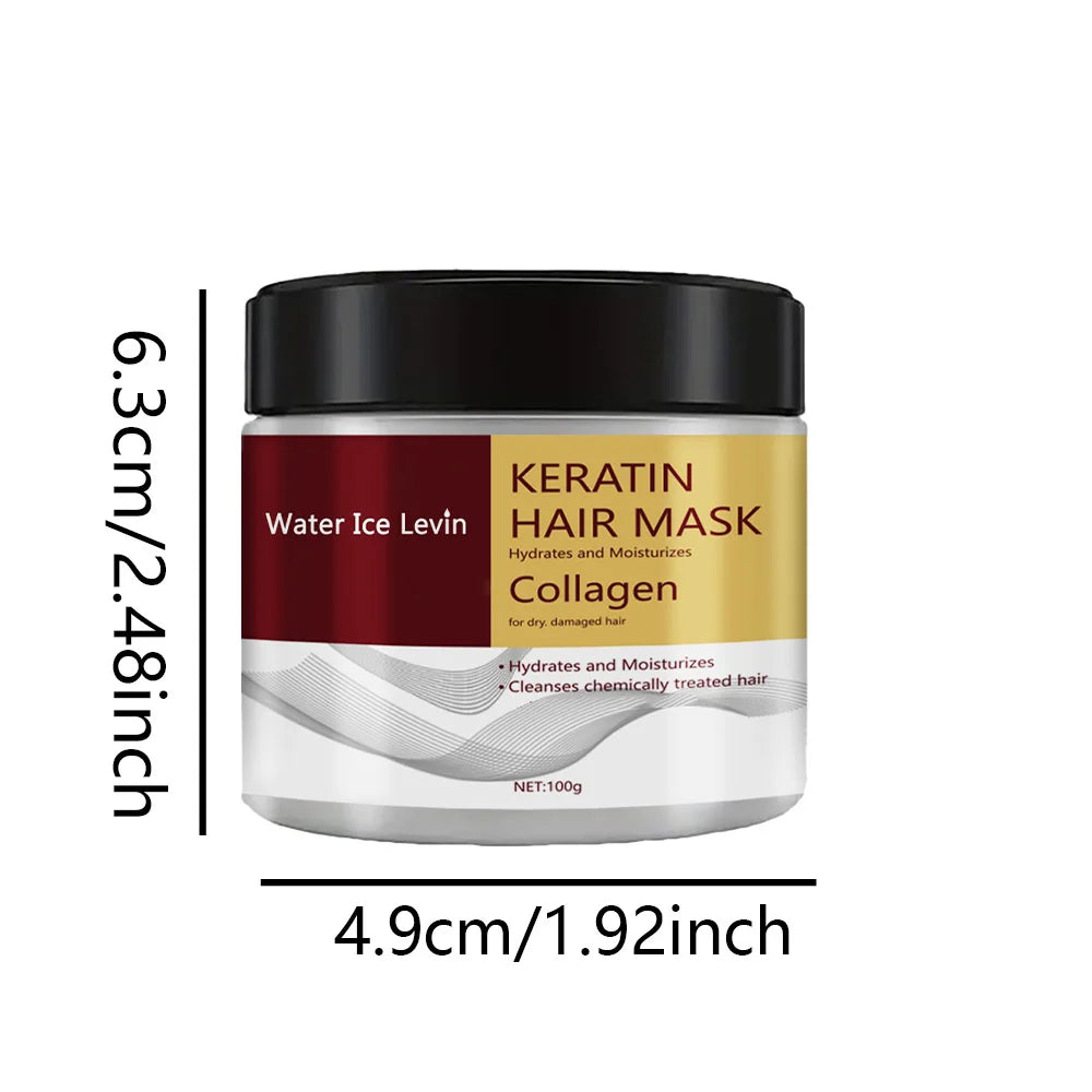 Collagen Keratin Hair Mask Dual Oil Control Moisturizer Conditioner Soft Smooth Frizz Damaged Repair Revitalize Hair Care - BlissFully