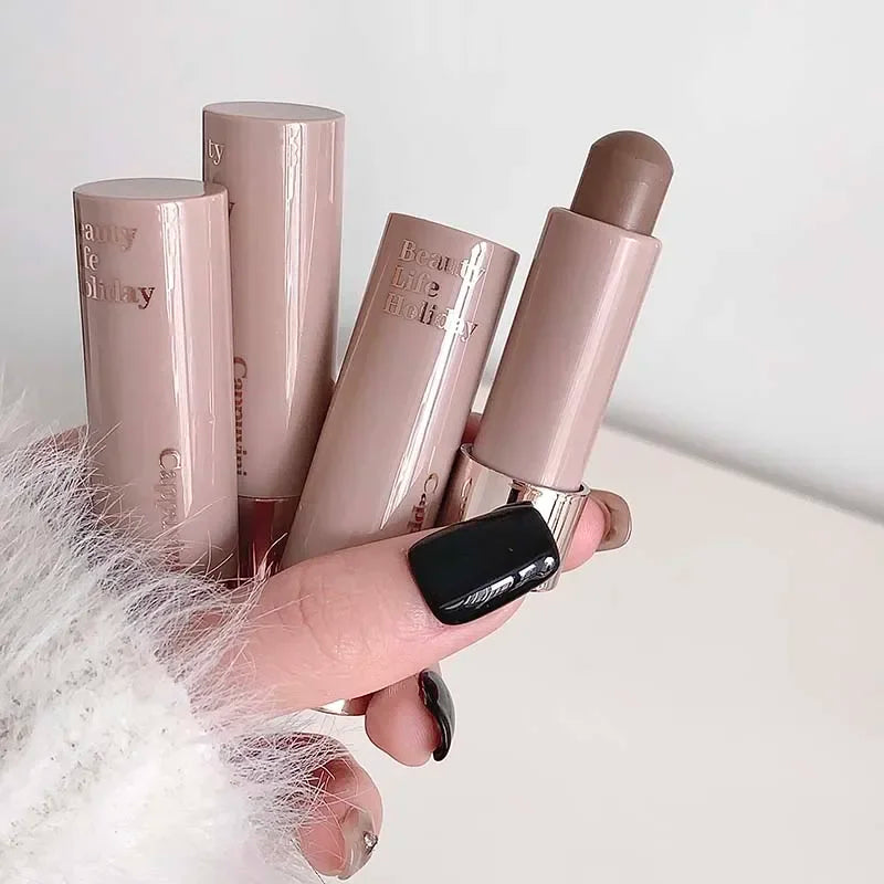 Waterproof Nose Shadow Contouring Bronzer Highlighters Stick Matte Grey Brown Bronzer Contouring Stick Face Brighten Cosmetics