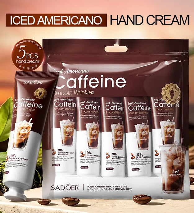 Ice American Coffee Hand Cream Set Deeply moisturizes and protects hands during the autumn and winter seasons.