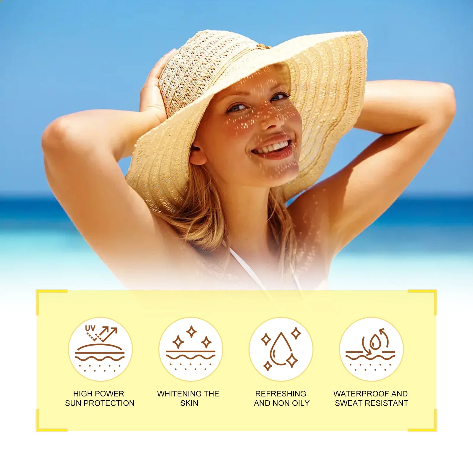 Spf50 Sunscreen for Face Facial Body Skin UV Protective Oil-Control Moisturizing Sun Block Refreshing Waterproof Sunscreen Spray