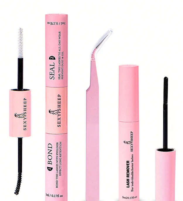 Lash Bond and Seal 10ml Individual Lashes Glue and Seal Super Strong Hold Lash Extension and Lash Glue Remover 5ml Kit
