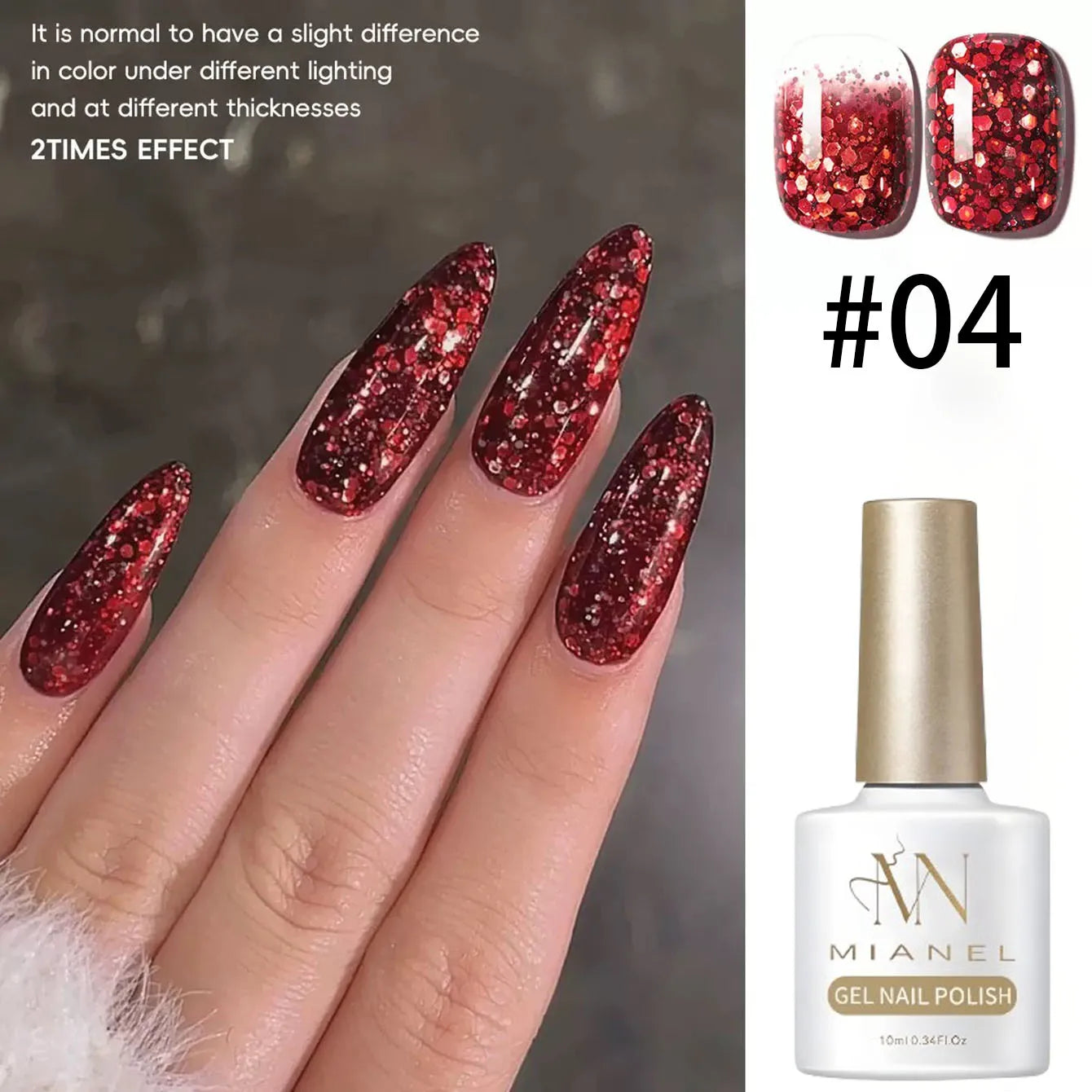 12ML 1-21PCS Winter And Autumn Whitening Red Glass Bead Cat Eye Magnet Gel Nail Polish Christmas Nails Nail Set Nail Art