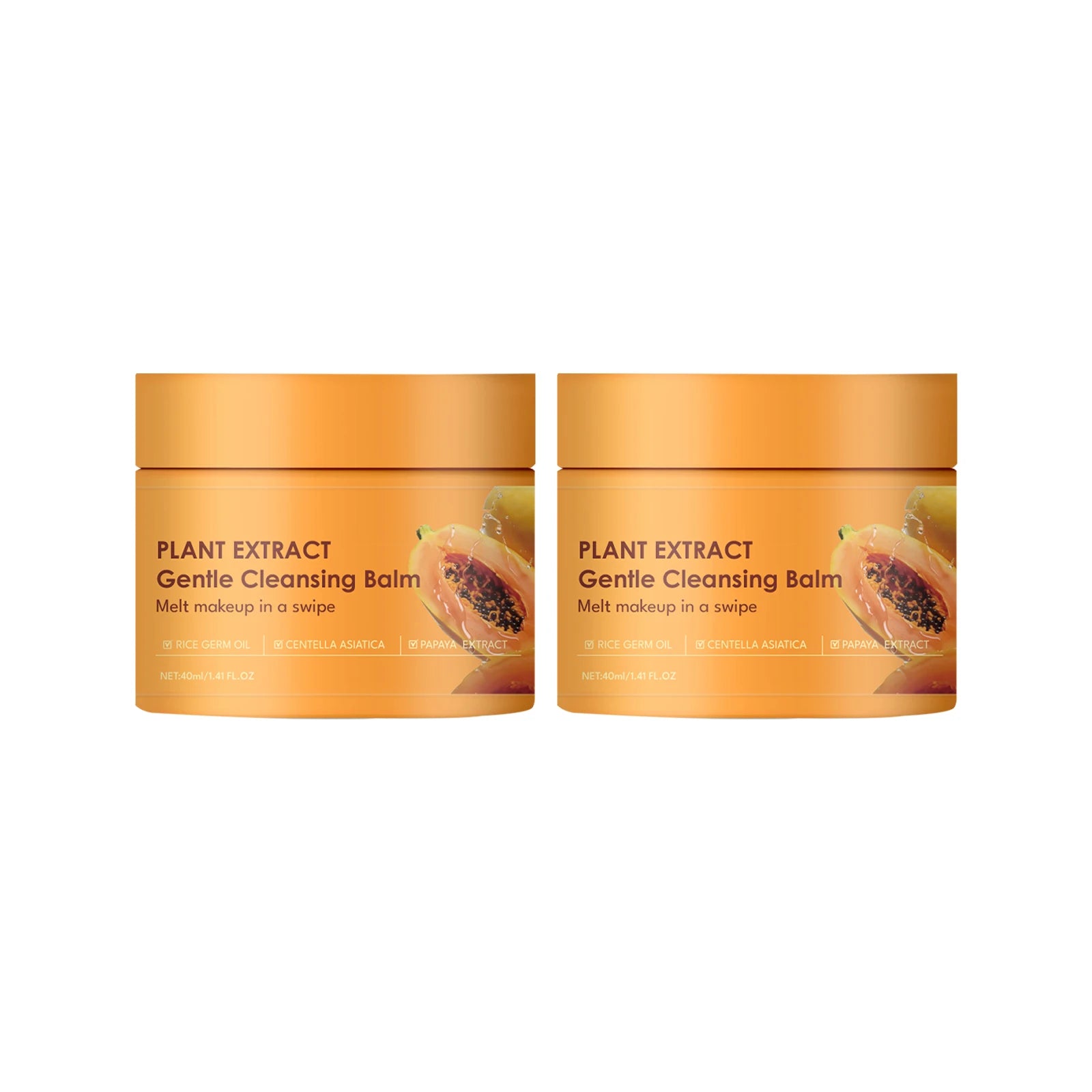 Papaya Makeup Remover Cream with Papaya Enzyme for Gentle Makeup Removal and Deep Cleansing of Pore Dust