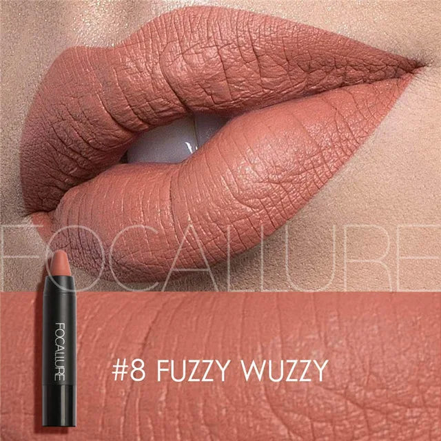 Focallure Matte Lipstick 19 Colors Waterproof Matte Lipsticks Soft Texture Lip Stick Cosmetic Sext Red Nude Lip Makeup Batom