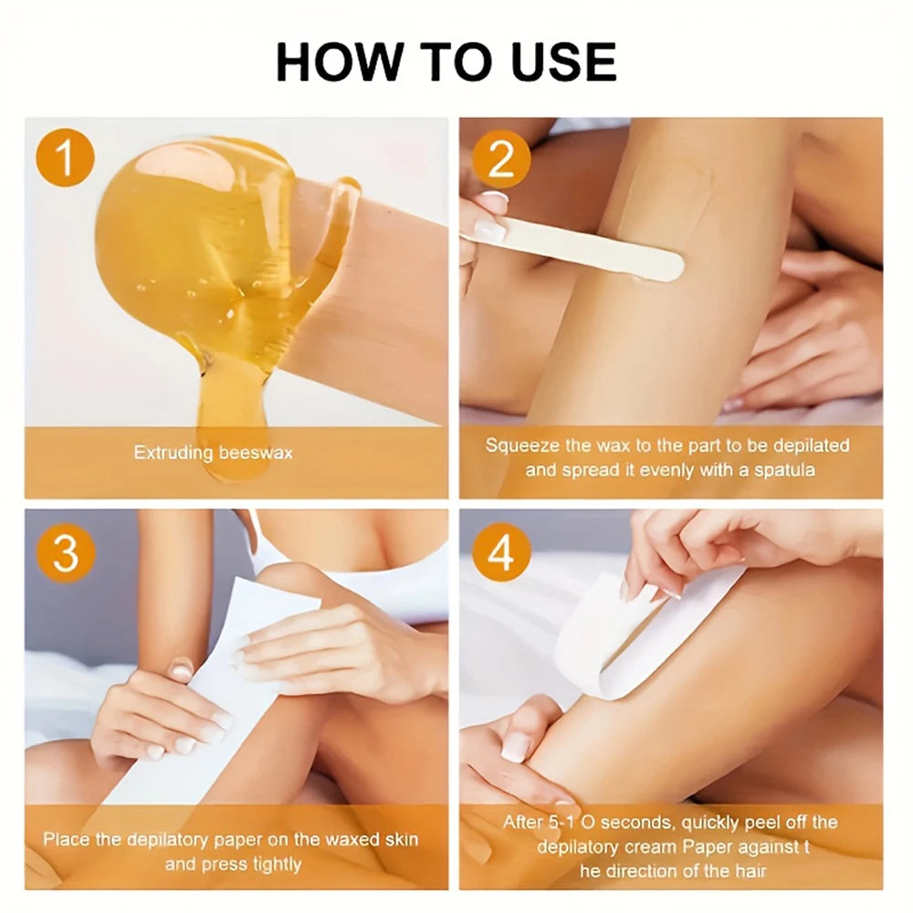 Viilife 120g Natural Sugar Wax – Gentle Adhesion for Painless Hair Removal, Suitable for All Skin Types, Full Body Use