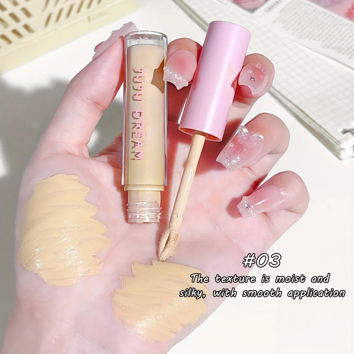 Flawless Concealer: Waterproof, Brightening, Suitable for All Skin Types - Perfect for Christmas and Valentine's Day Gifts