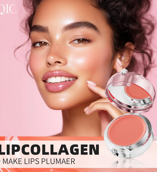 Lip Sleep Mask Moisturizing Nourish Repair Hydrated Fade Lip เส้น Anti-cracking Day และ Night Maintenance Lip Balm Care