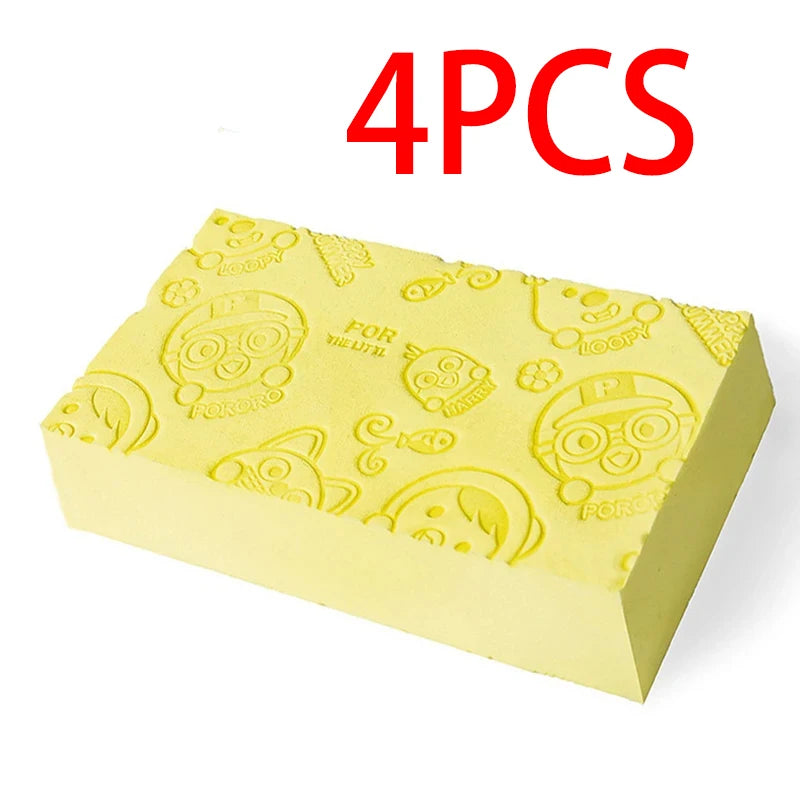 4PCS Magic Bath Sponge Body Dead Skin Remover Exfoliating Massager Cleaning Shower Brush Peeling Sponge Bath Tools For Kids