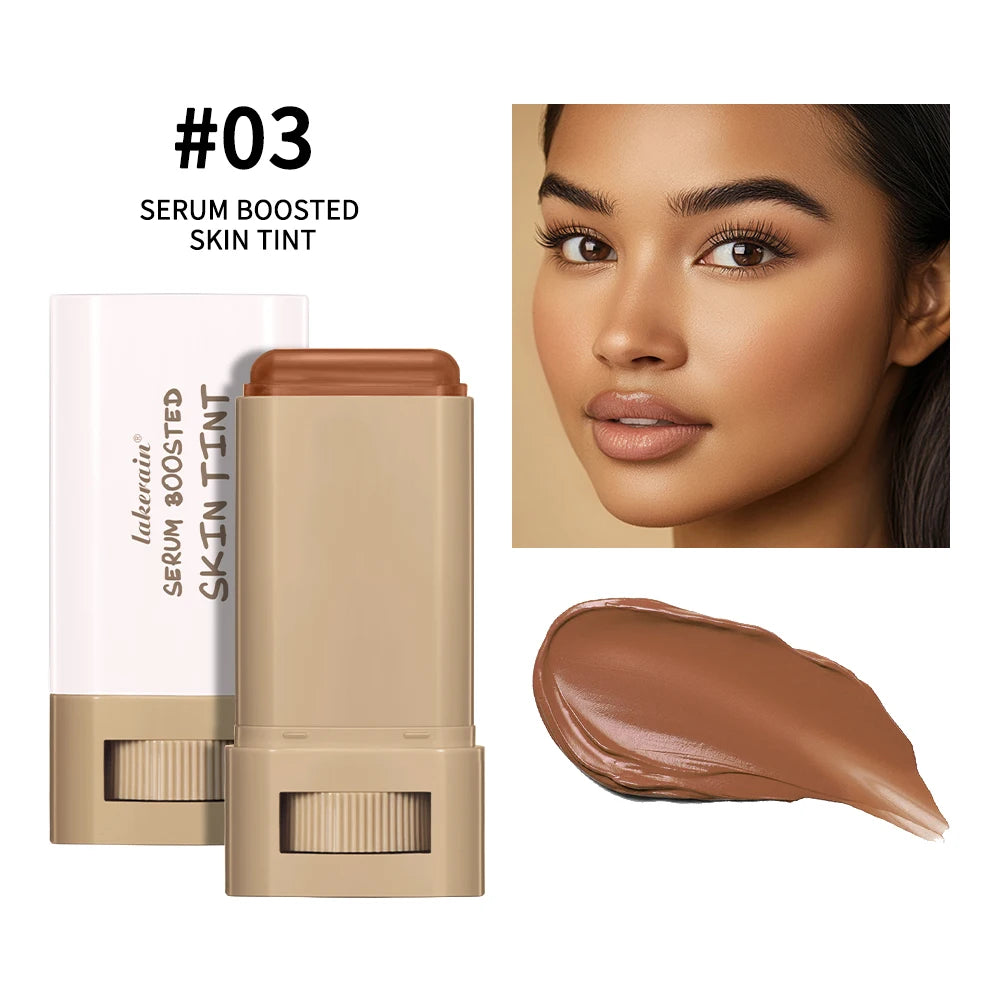 Skin Tint Stick Waterproof Nourishing Solid Tinted Serum Foundation Skin Tint Balm Face Tinted Face Contour Stick Makeup - BlissFully